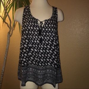 American Eagle Outfitters Boho Top with Tie Front
